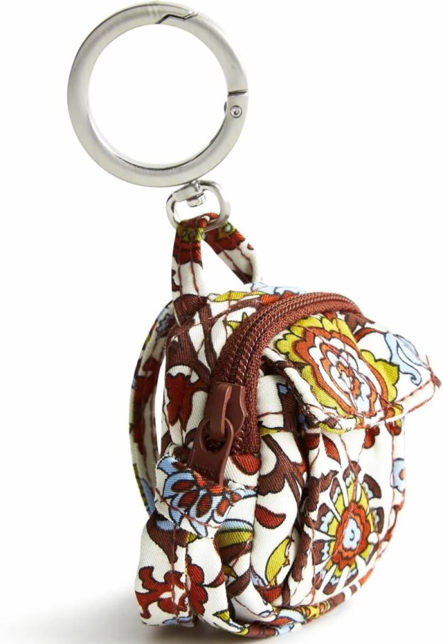 Vera Bradley Victorian Vines Cotton Backpack Charm - Original Premium Bag Accessory