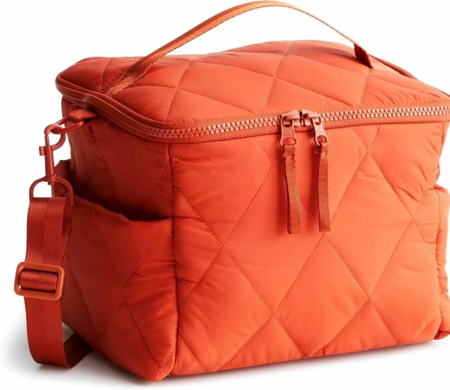 Vera Bradley Women's Insulated Lunch Bag with Nylon Exterior for Work & Picnics