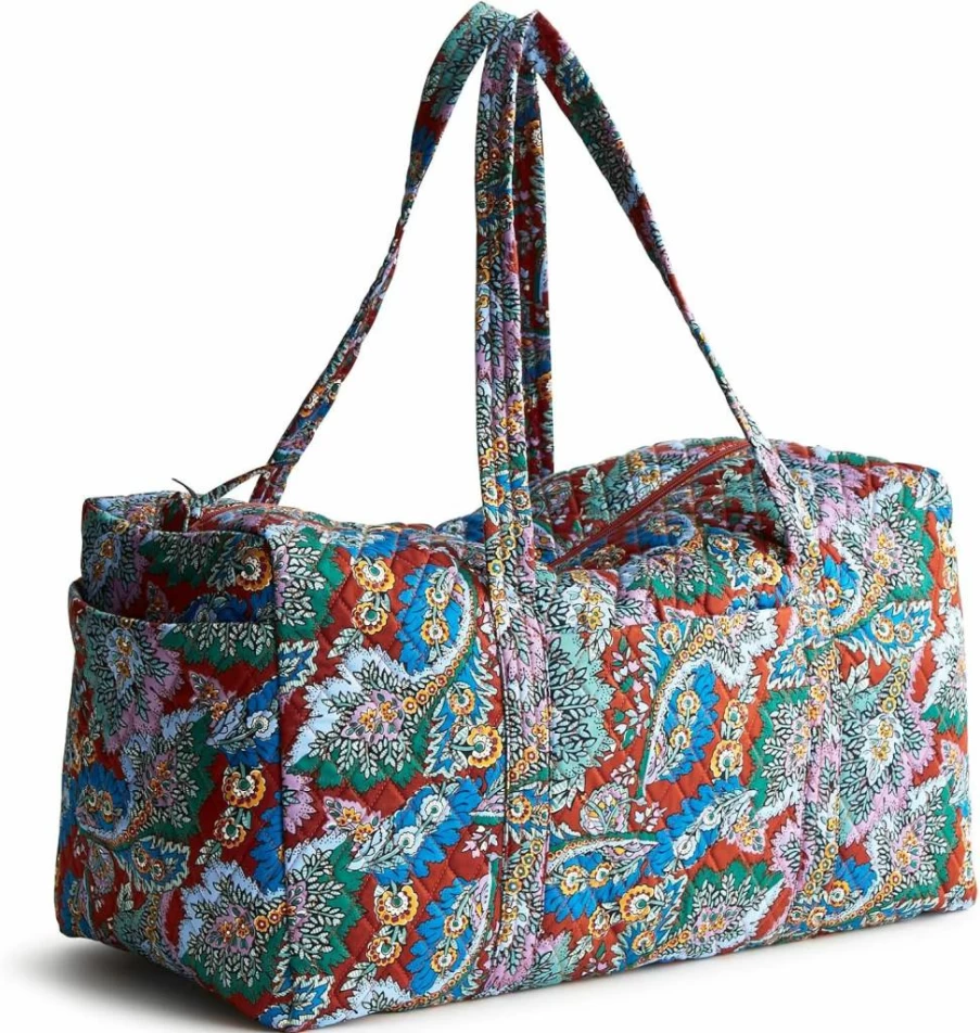Vera Bradley Original Cotton Duffel Bag for Women – Large Premium Travel Tote