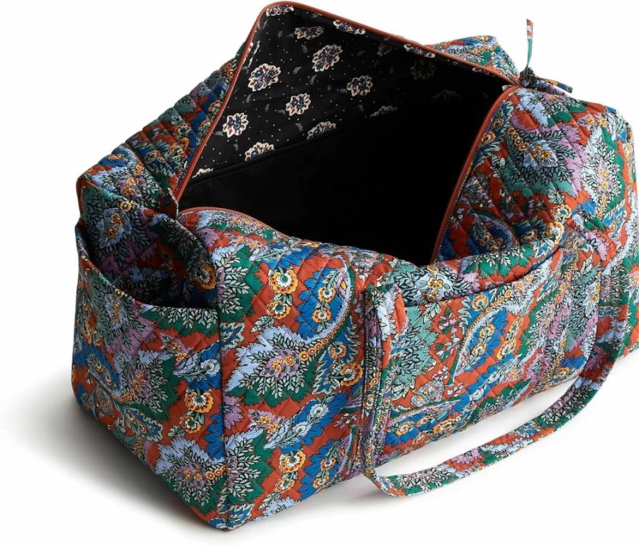 Vera Bradley Original Cotton Duffel Bag for Women – Large Premium Travel Tote