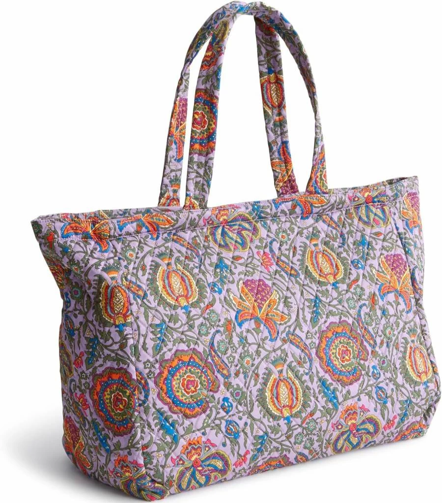 Vera Bradley Knollton Cotton Tote Bag - Lightweight & Stylish Carryall for Women