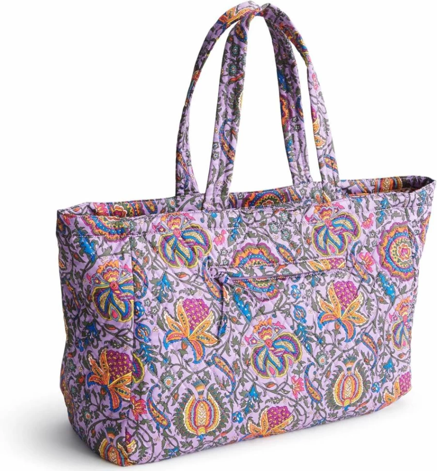 Vera Bradley Knollton Cotton Tote Bag - Lightweight & Stylish Carryall for Women