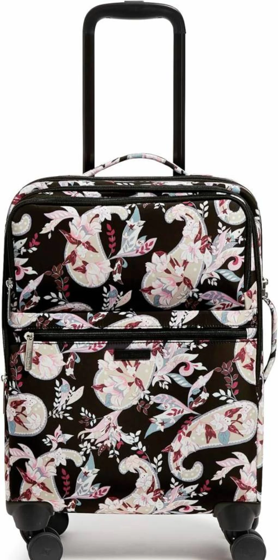 Vera Bradley Women's Lightweight Rolling Suitcase - Softside Spinner Luggage with Stylish Designs