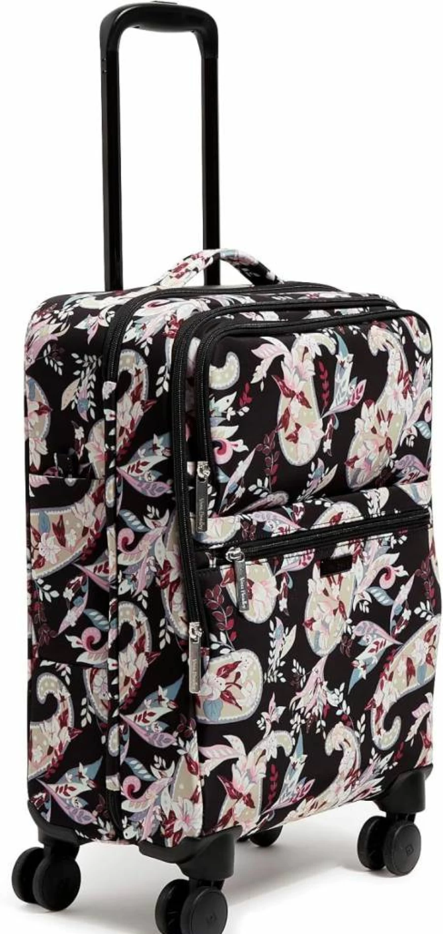 Vera Bradley Women's Lightweight Rolling Suitcase - Softside Spinner Luggage with Stylish Designs