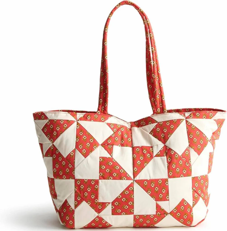 Vera Bradley Hathaway Small Cotton Tote Bag – Premium Lightweight Carryall for Women