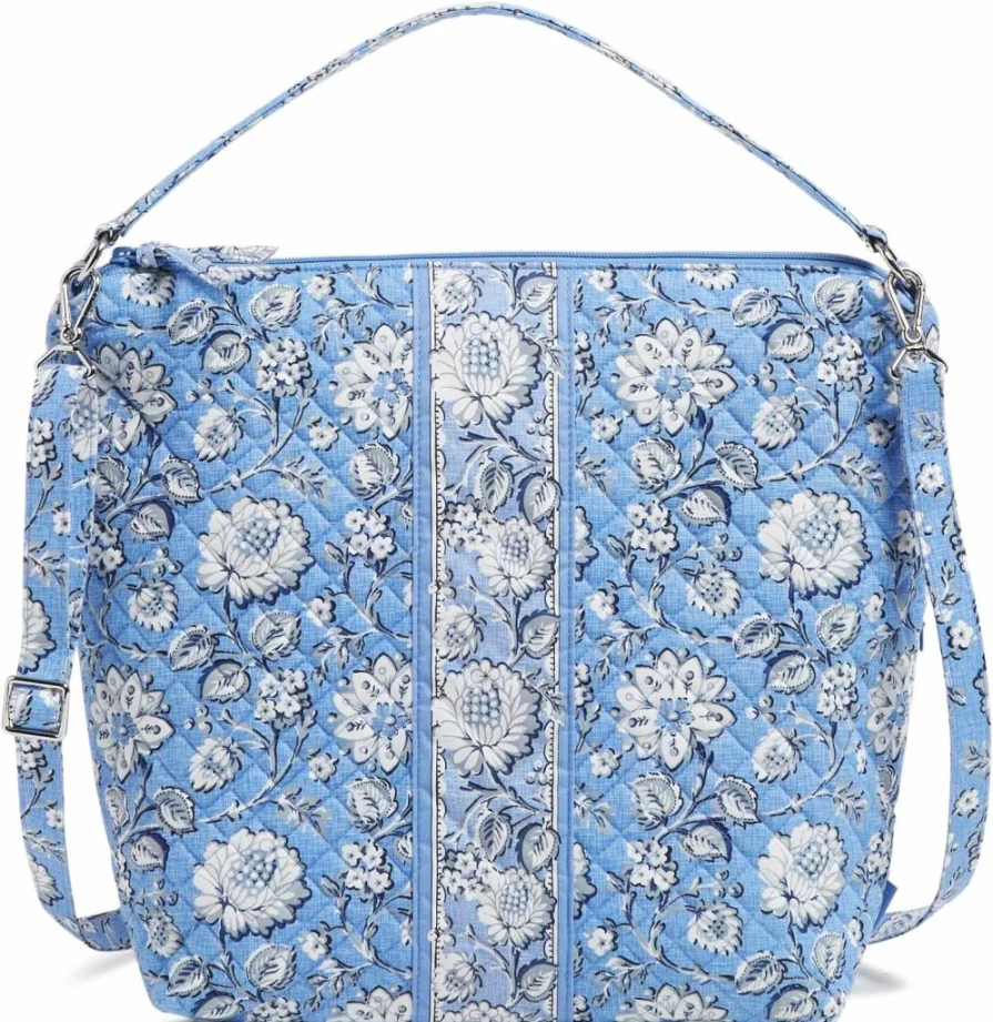 Vera Bradley Women's Large Cotton Hobo Bag - Stylish Oversized Shoulder Tote for Women