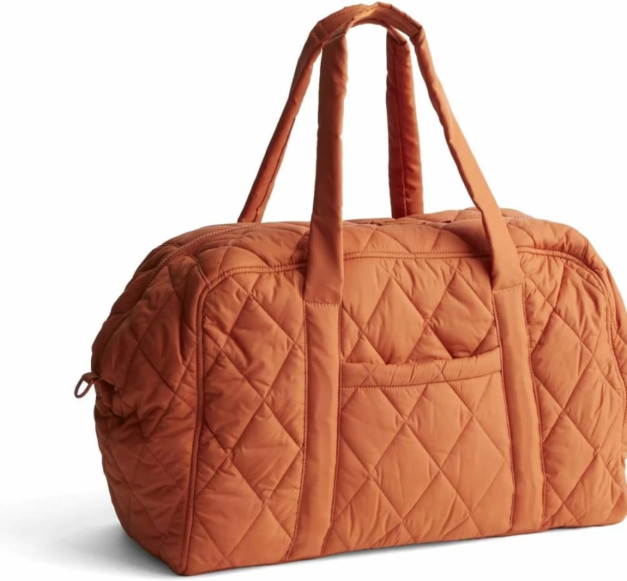 Vera Bradley Women's Large Miramar Weekender Bag - Spacious Nylon Travel Tote for Weekend Getaways