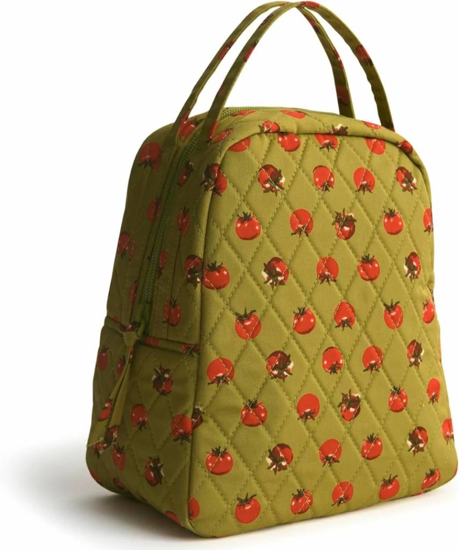 Vera Bradley Colorful Bouquet Cotton Lunch Tote for Women - Premium Reusable Lunch Bag