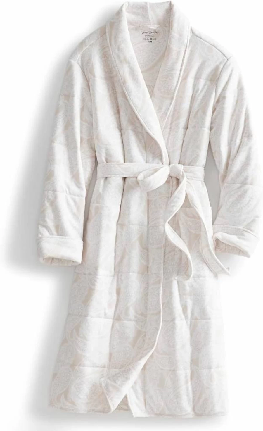 Vera Bradley Women's Lightweight Quilted Cotton Robe - Soft Lounge Wear & Comfortable Bathrobe