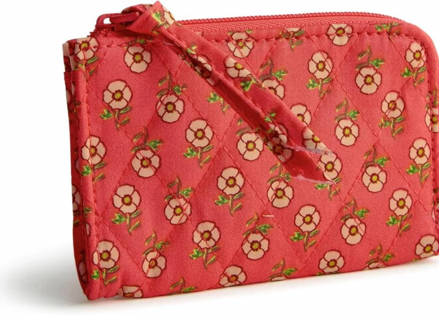 Vera Bradley Cotton Zip Pouch – Premium Compact Wallet for Cards & Cash