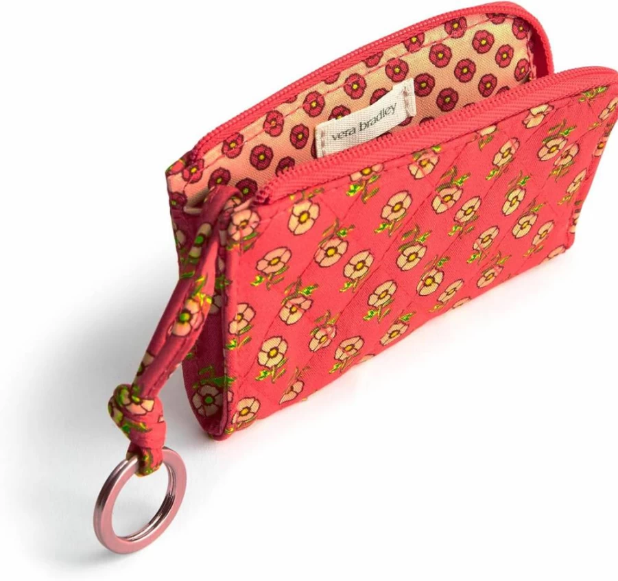 Vera Bradley Cotton Zip Pouch – Premium Compact Wallet for Cards & Cash