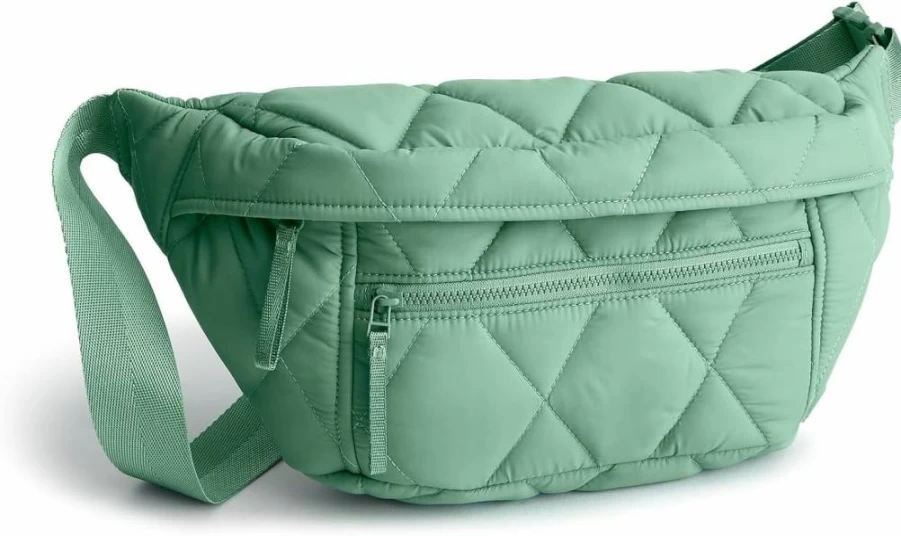 Vera Bradley Featherweight Portnoy Crossbody Belt Bag in Beryl Green – Lightweight & Stylish Waist Pack for Women
