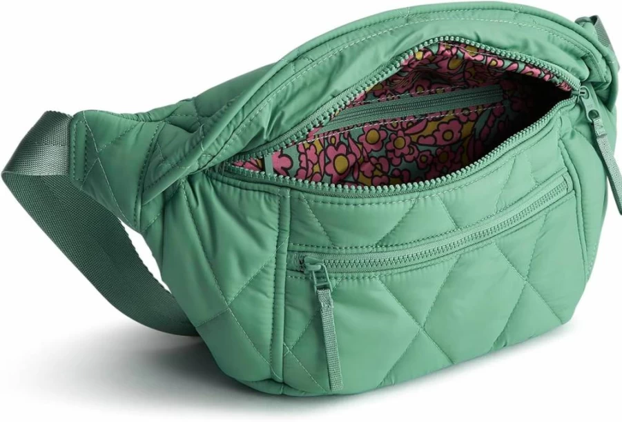 Vera Bradley Featherweight Portnoy Crossbody Belt Bag in Beryl Green – Lightweight & Stylish Waist Pack for Women