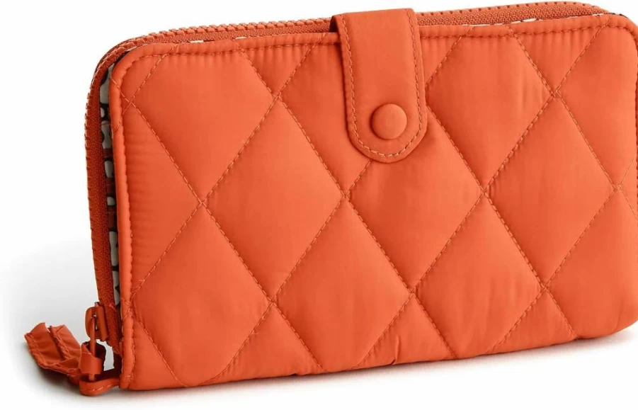 Vera Bradley Lightweight Large Tab Wallet – Stylish & Functional Women's Zip-Around Wallet