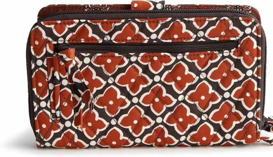 Vera Bradley Women's Large Cotton Tab Wallet – Stylish & Spacious Designer Wallet for Women