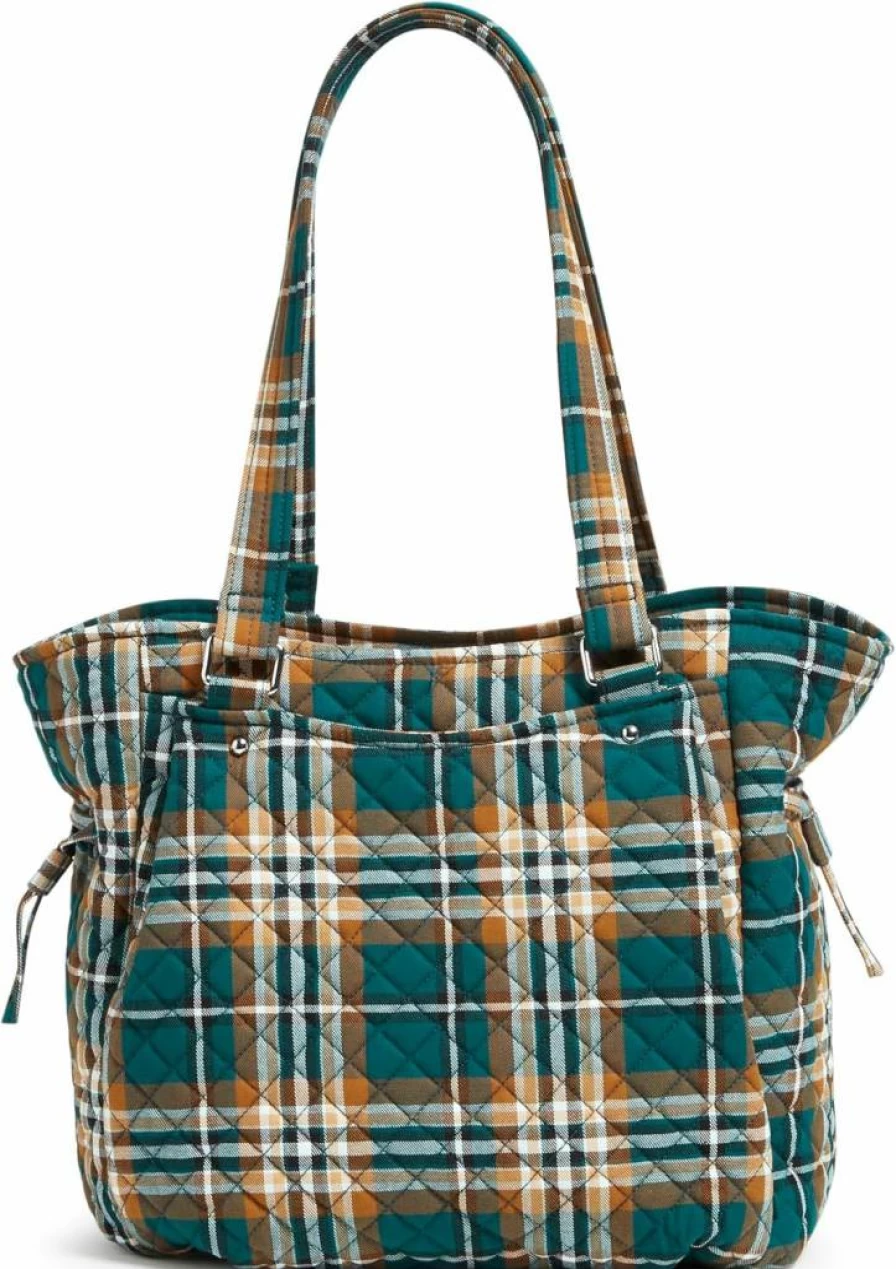 Vera Bradley Glenna Cotton Satchel Handbag for Women | Lightweight & Stylish Shoulder Purse