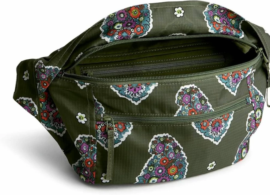 Vera Bradley Women's Ripstop Crossbody Belt Bag – Lightweight Portable Waist Pack for Travel