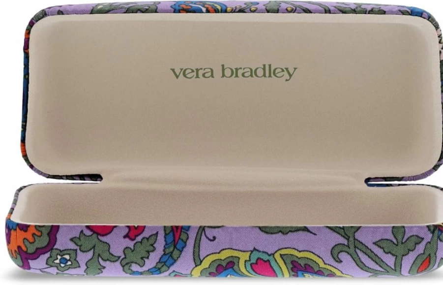 Vera Bradley时尚太阳镜盒 便携蛤壳式眼镜保护套