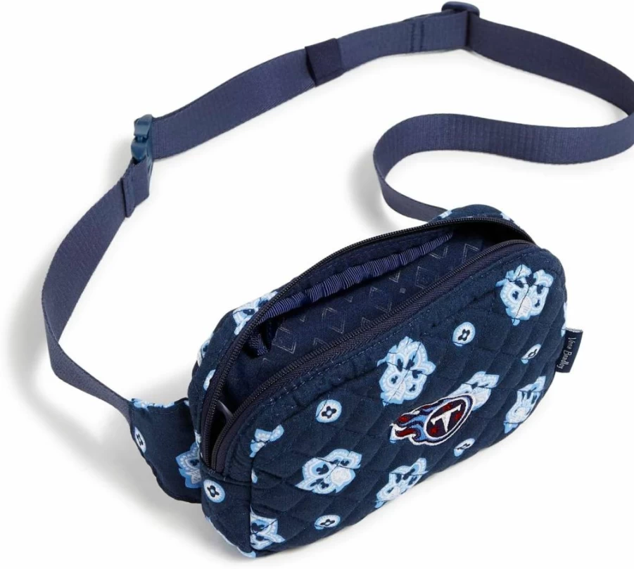 Vera Bradley NFL Team Mini Belt Bag for Women - Cotton Crossbody Purse (Multiple Teams)