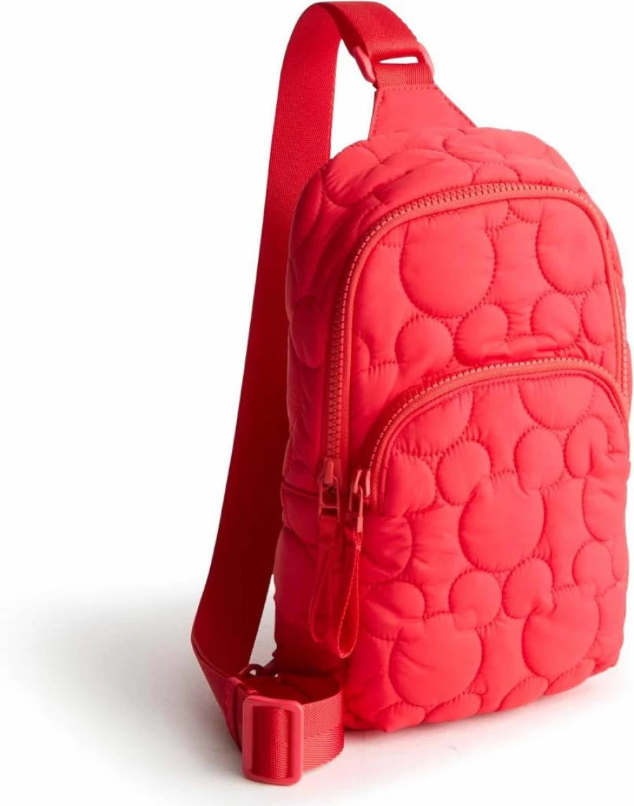 Vera Bradley Disney Lorman Featherweight Sling Backpack for Women - Crossbody Purse in Pumice Stone, One Size