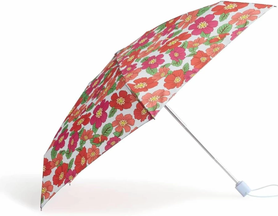 Vera Bradley Disney Mickey Meadow Mini Travel Umbrella for Women - Compact & Stylish Rain Umbrella