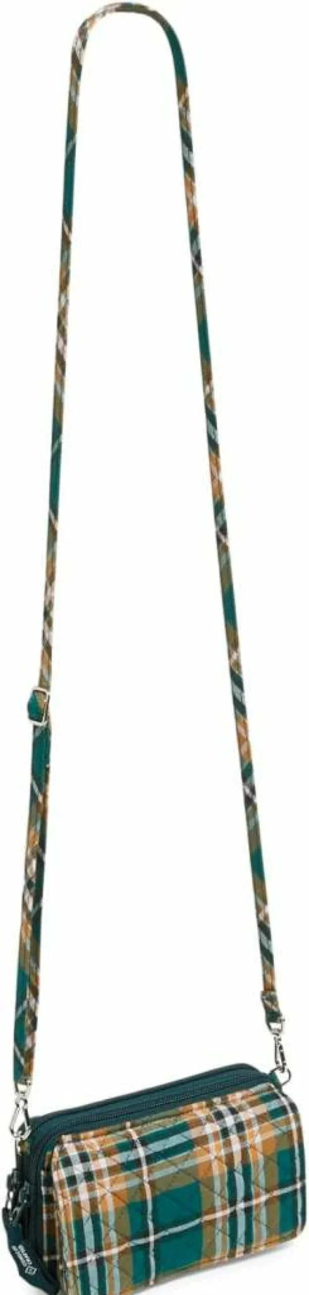 Vera Bradley RFID Protection Crossbody Purse for Women - Lightweight Cotton All-in-One Shoulder Bag