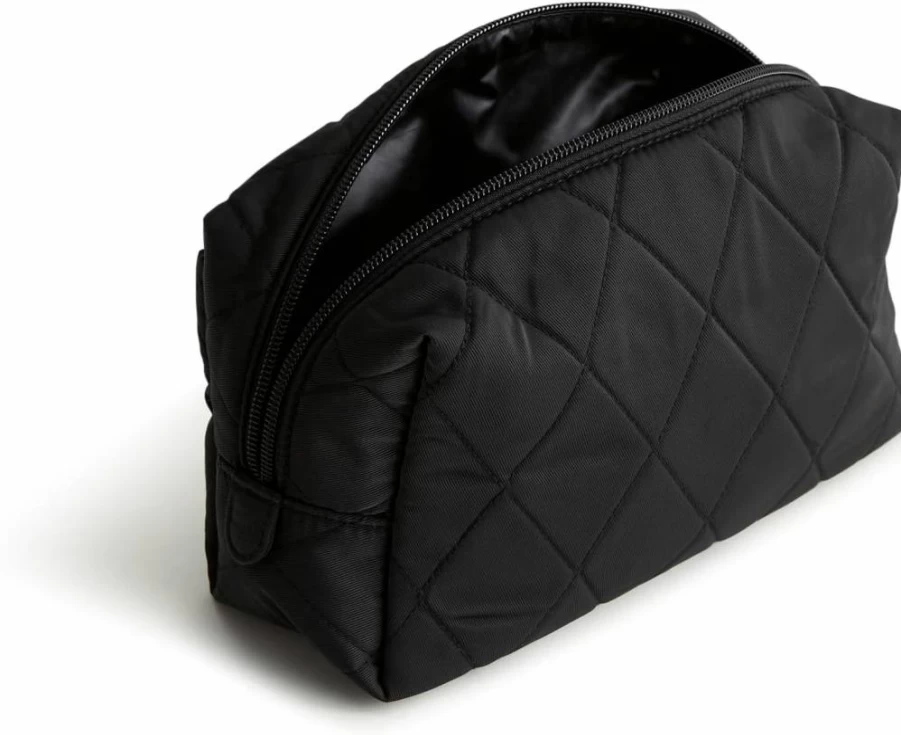 Vera Bradley Women's Medium Twill Cosmetic Case – Stylish & Durable Makeup Bag for Travel
