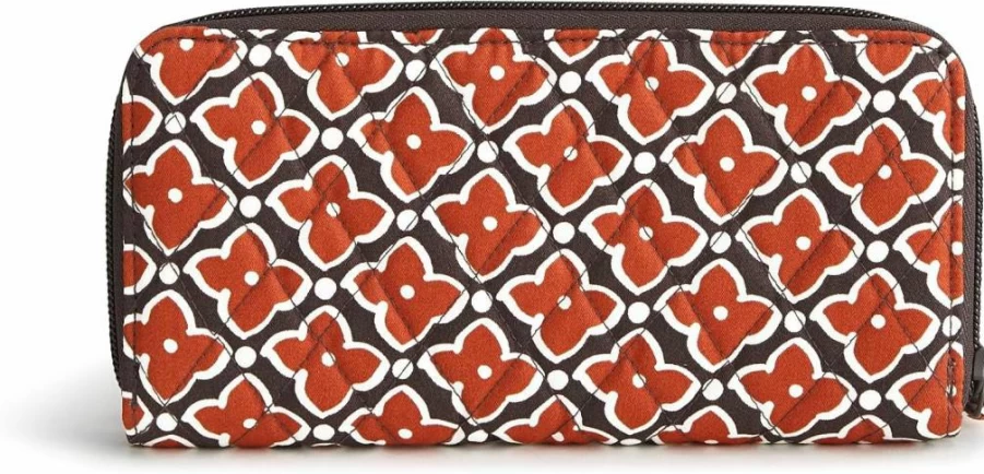 Vera Bradley Women's Continental Wallet - Stylish Cotton Travel Wallet for Women