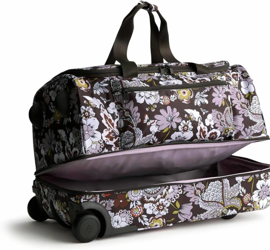 Vera Bradley Women's Lightweight Ripstop Rolling Duffel Bag - Adair Travel Luggage