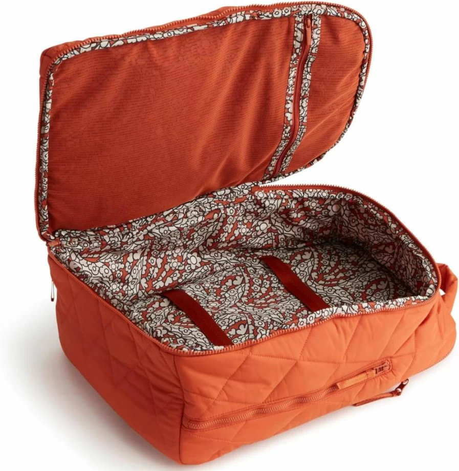 Vera Bradley Featherweight Westover Hybrid Backpack - Lightweight Swirling Poppies Design for Women