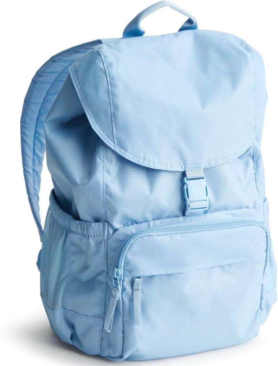 Vera Bradley Placid Blue Ripstop Berkhill Backpack for Women - Lightweight Durable Daypack