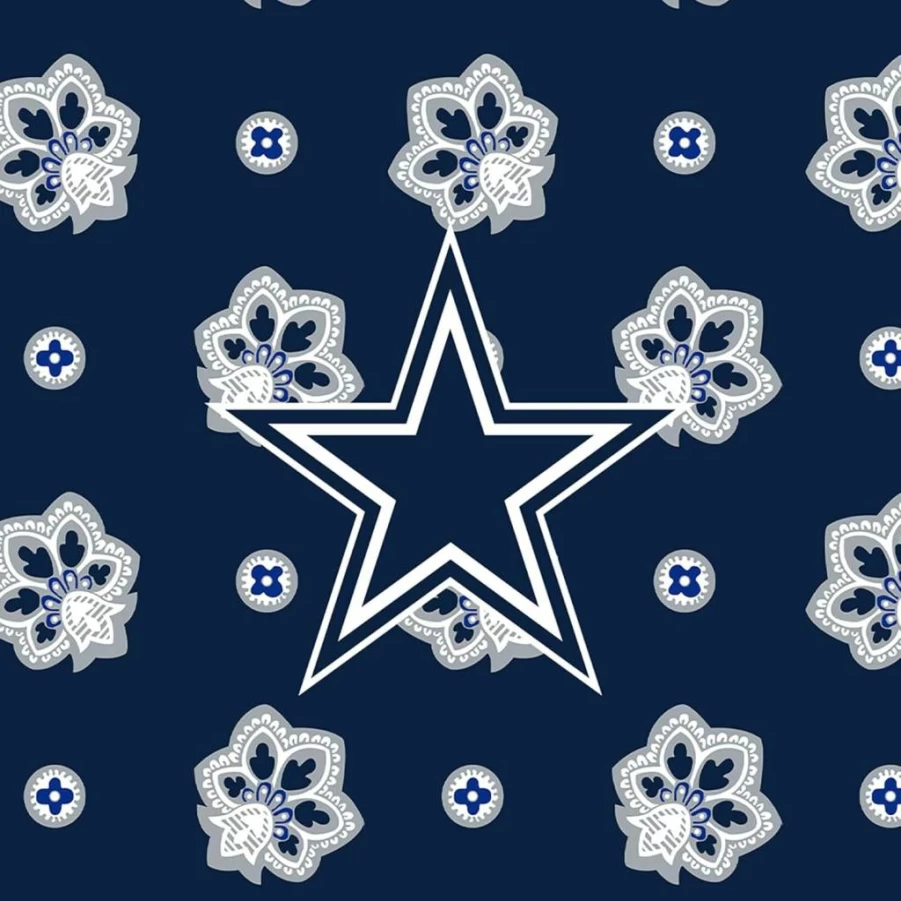 Vera Bradley NFL Team Logo Small Backpack for Women - Dallas Cowboys Blue & Gray Bandana Design, One Size