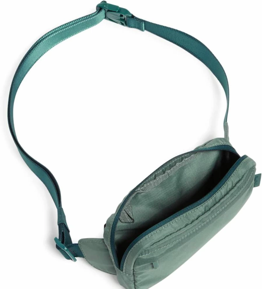 Vera Bradley Women's Mini Crossbody Sling Bag - Lightweight Ripstop Nylon Belt Bag for Travel & Everyday Use