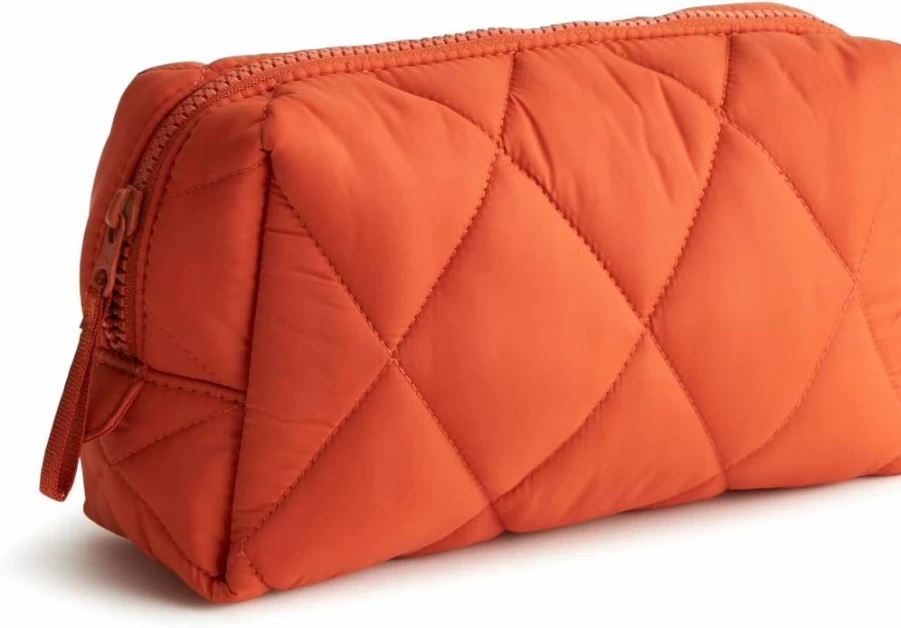 Vera Bradley Featherweight Medium Cosmetic Bag for Women | Lightweight Makeup Travel Organizer