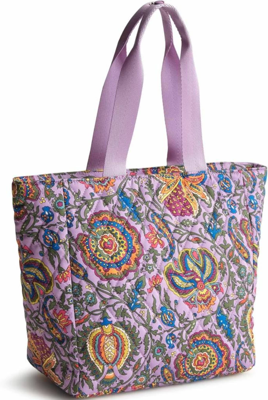 Vera Bradley Cotton Lunch Bag - Reusable Insulated Tote for Work & School
